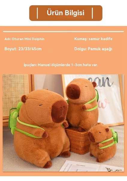 Capibala Peluş Bebek Capibara Bebek Doğum Günü Hediyesi Peluş Oyuncak (Yurt Dışından)