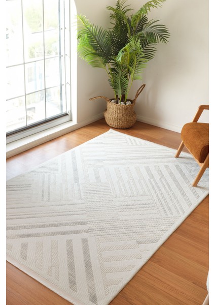 7/24 Elegante Lumina Grey 120X180 cm Salon Mutfak Halısı Yolluk Kilim modelleri