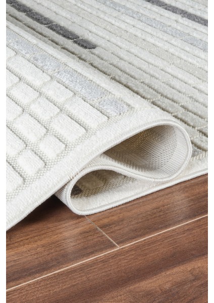 7/24 Sierra Leon Siyah 160X230 cm Salon Mutfak Halısı Yolluk Kilim