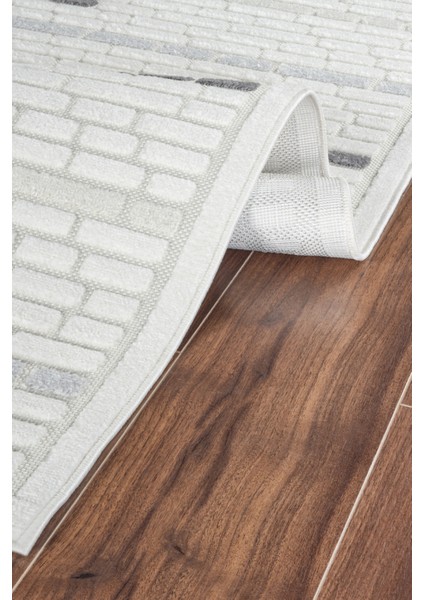 7/24 Sierra Leon Siyah 160X230 cm Salon Mutfak Halısı Yolluk Kilim