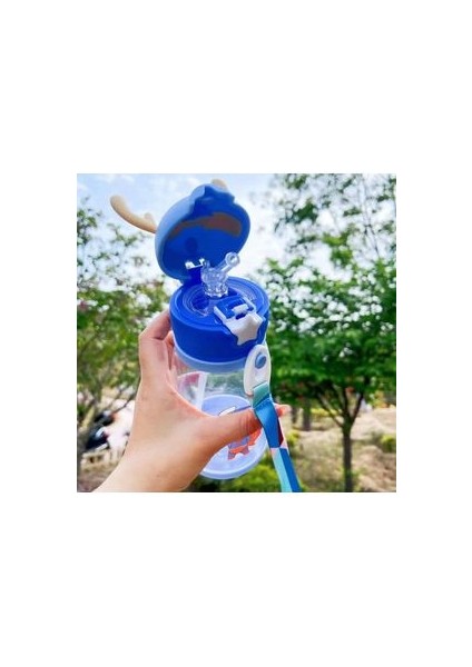 500 ml Çocuk Suluk Geyikli Çocuk Suluğu Su Matarası Bpa Free Okul Suluğu Taşıma Kayışlı Damlatmaz modelleri