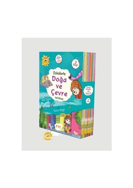 Öykülerle Doğa ve Çevre 3.Sınıf Hikaye Seti 10 Kitap Her Biri 48 Sayfa