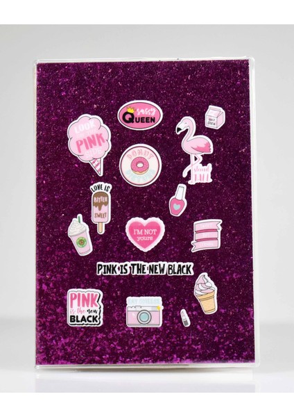 Pınk Mor Simli Defter