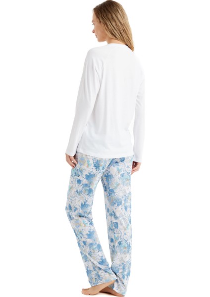 Kadın Pijama Takımı 51627 - Beyaz fiyatları