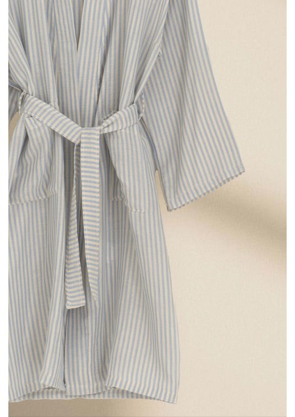 Moods Çizgili Müslin Kimono Sabahlık modelleri