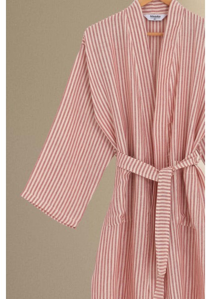 Moods Çizgili Müslin Kimono Sabahlık fiyatları