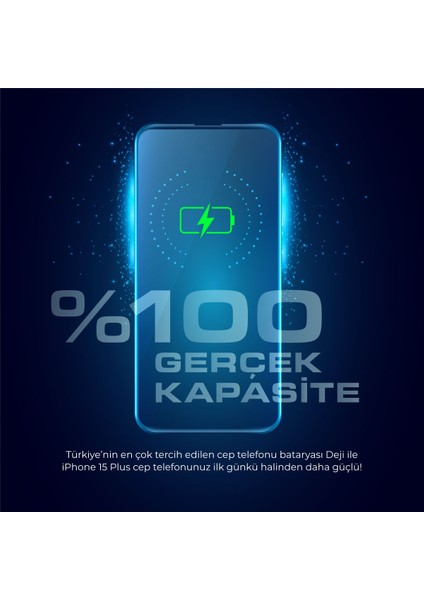 iPhone 15 Plus Mucize Batarya Deji - Orijinal Mah Kapasite