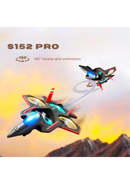 S152 Drone Fırçasız Motor 2 Batarya Ile 20 Dakika Uçuş 720P Hd Kamera Işıklı Drone fiyatları