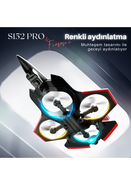 S152 Drone Fırçasız Motor 2 Batarya Ile 20 Dakika Uçuş 720P Hd Kamera Işıklı Drone indirimleri