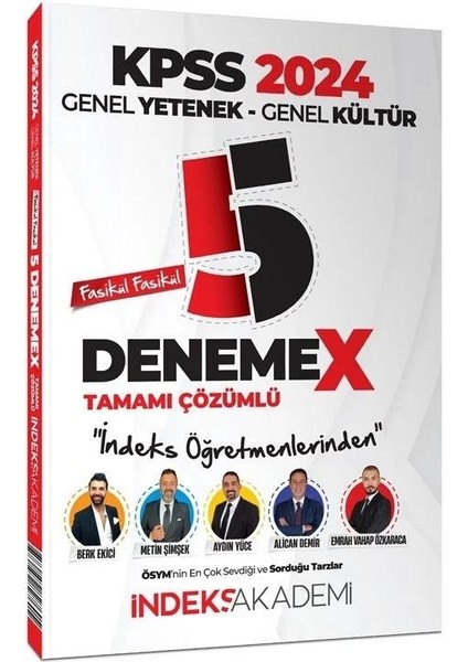 2024 KPSS Genel Yetenek Genel Kültür 5 Denemex Fasikül Çözümlü