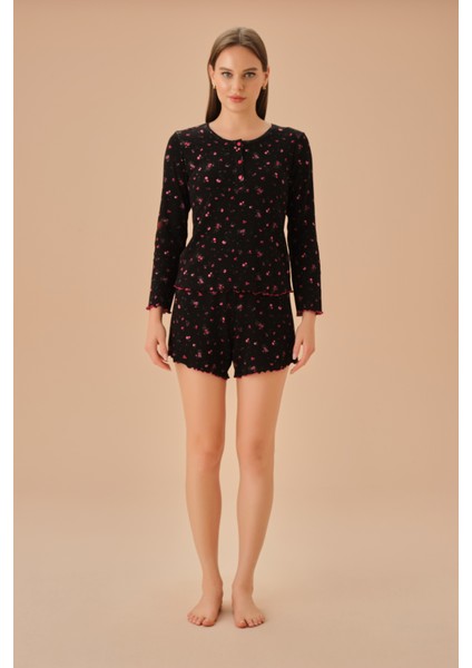 Mina Tişört Şort Pijama Takımı
