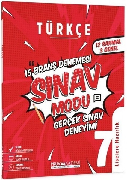 7. Sınıf Türkçe Sınav Modu 15 Deneme