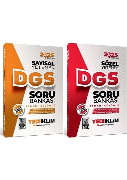 2025 DGS Sayısal + Sözel Yetenek Prestij Soru Bankası 2'li Set