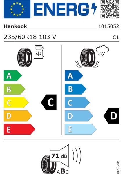 235/60 R18 103V Dynapro Hp2 Ra33 Oto Yaz Lastiği (Üretim Yılı: 2024)