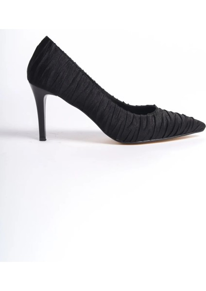 Ince Topuklu Saten Stiletto