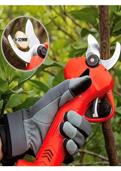 3 Akülü 16.8 V 2.6 Ah Dal Budama Makası 32 mm Yedek Bıçak Hediyeli modelleri