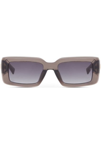 Hm 1677 C4 Dikdörtgen Şeffaf Kahve Degrade Kadın Güneş Gözlüğü modelleri