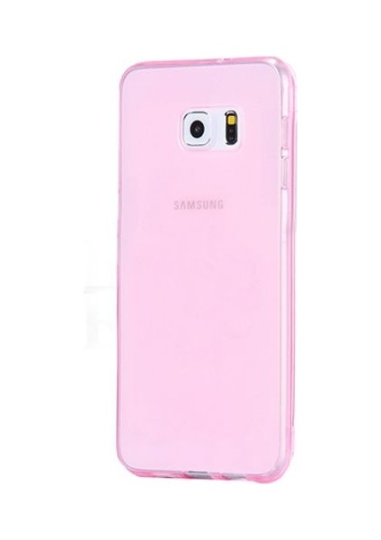Samsung Galaxy S6 (G920) Kılıf Soft Silikon Şeffaf-Pembe Arka Kapak