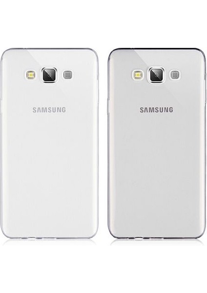 Samsung Galaxy E7 (E700) Kılıf Soft Silikon Şeffaf Arka Kapak