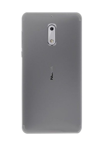 Nokia 3 Kılıf Soft Silikon Şeffaf-Siyah Arka Kapak