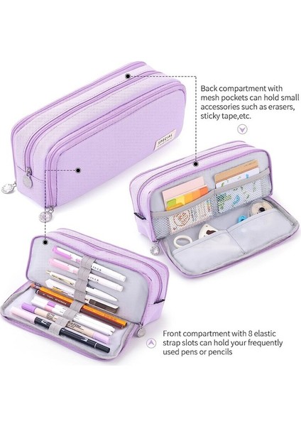 One Okul Land Kutusu Kız Kese Kapasiteli Kalem Kalem Için Genç Erkek Dış Çantası Büyük Bölmeli 3 (Yurt (Yurt Dışından) indirimleri