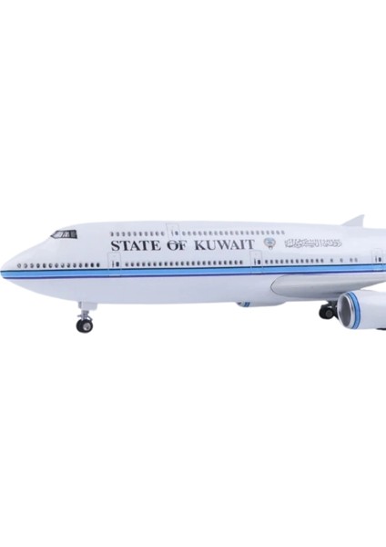 1/150 Ölçekli Kuwait Airways Boeing 747 Model Uçak