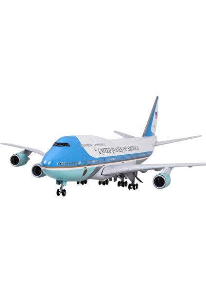 1/150 Ölçekli Us Air Force One Boeing 747 Model Uçak