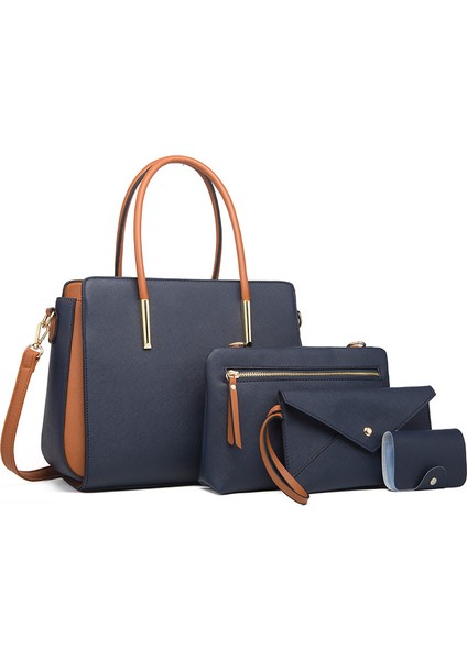 Kadın Omuz Çantası Dört Parçalı Dörtlü Çanta Seti (Yurt Dışından)