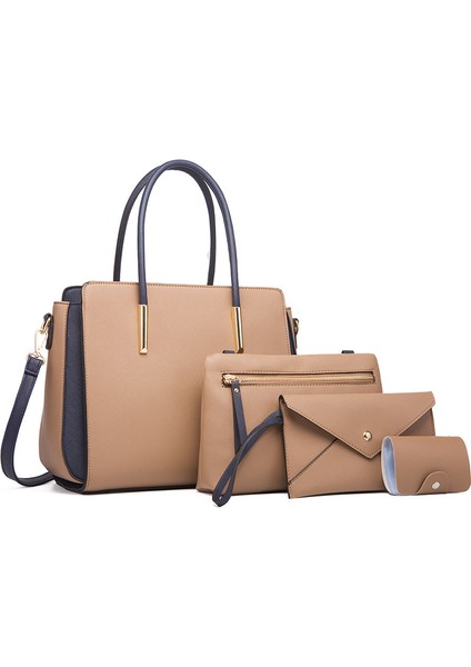 Kadın Omuz Çantası Dört Parçalı Dörtlü Çanta Seti (Yurt Dışından)