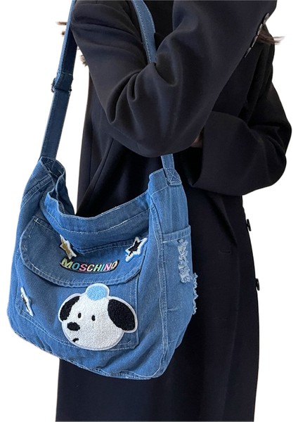 Kovboy Çantası Kadın Büyük Kapasiteli Crossbody Çanta Omuz Çantası (Yurt Dışından)