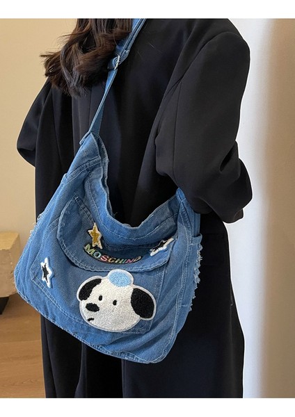 Kovboy Çantası Kadın Büyük Kapasiteli Crossbody Çanta Omuz Çantası (Yurt Dışından) fiyatları