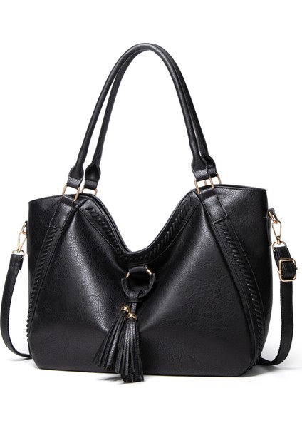 Kadın Büyük Kapasiteli Omuz Çantası El Çantası Crossbody Çanta (Yurt Dışından)