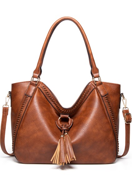 Kadın Büyük Kapasiteli Omuz Çantası El Çantası Crossbody Çanta (Yurt Dışından)