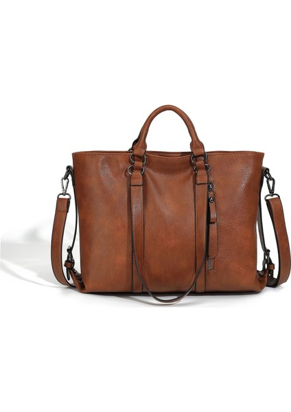 Kadın Büyük Kapasiteli Omuz Çantası El Çantası Crossbody Çanta (Yurt Dışından)