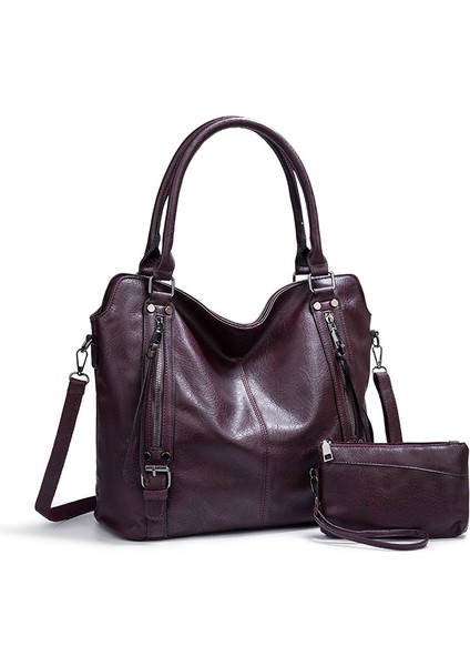 Kadın Büyük Kapasiteli Omuz Çantası El Çantası Crossbody Çanta (Yurt Dışından)