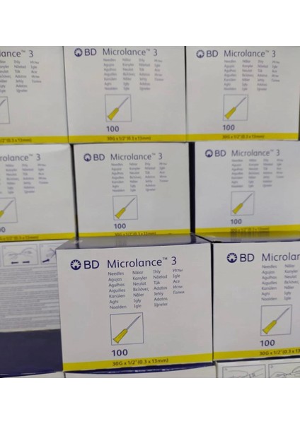 Mezoterapi Iğne Ucu 30g 13mm 100'Lü - 1 Kutu