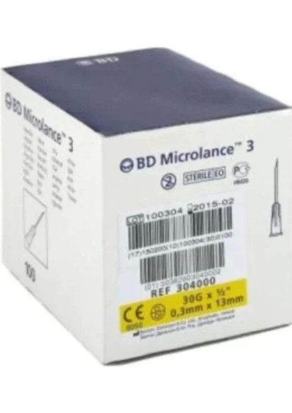 Mezoterapi Iğne Ucu 30g 13mm 100'Lü - 1 Kutu fiyatları