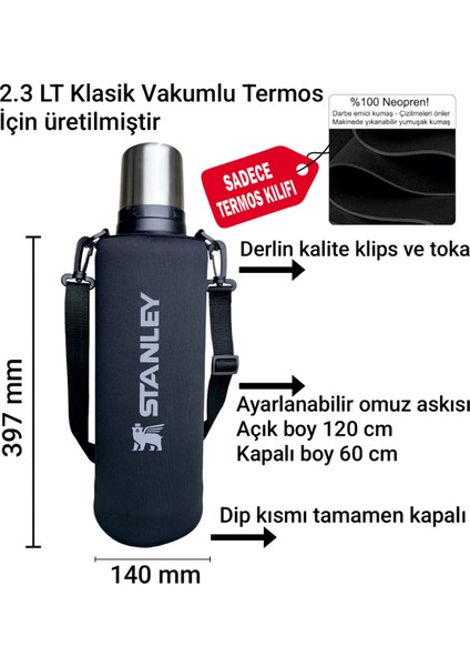 Neopren Termos Kılıfı ve Omuz Askısı -2.3 Lt. Klasik