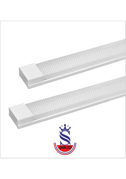 100W 120 Cm Kristal Yatay LED Bant Armatür-Trafolu Beyaz Işık