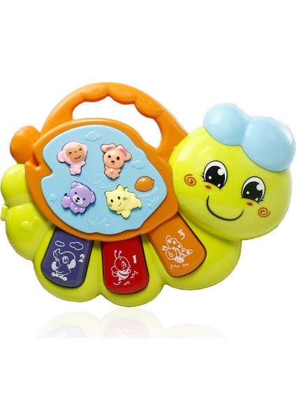 Işıklı ve Müzikli Solucan Bebek Piyanosu