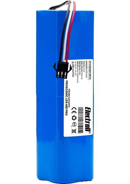 Proscenic Lds M8 Pro Uyumlu Batarya (ULTRA YÜKSEK KAPASİTE) 6400MAH Pil Robot Süpürge Batarya Değişimi fırsatları