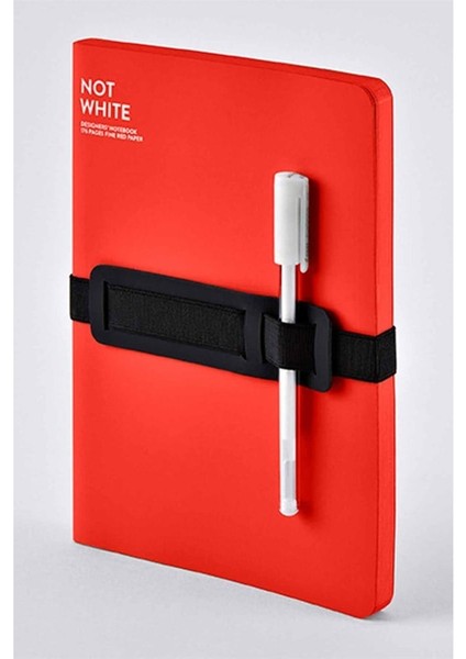 Not White Kırmızı - Çizgisiz Defter