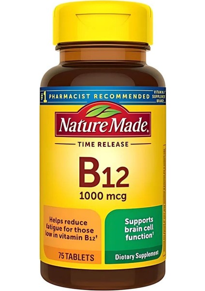 Time Release B12 1000 Mcg 75 Tablets