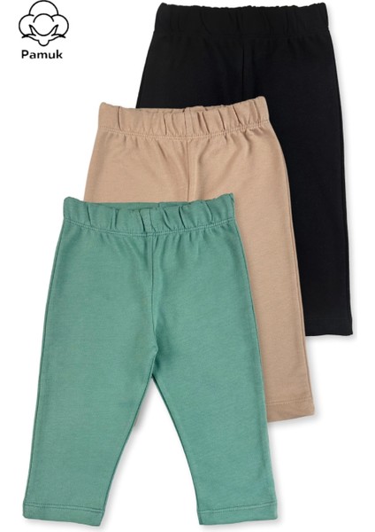 Erkek Kız Unisex Bebek 3'lü Set Basic Mevsimlik ve Kışlık Alt Eşofman