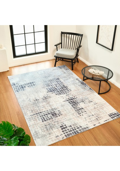 Sare By Kaşmir Halı Levi Yıkanabilir Kaymaz Taban 100X300 cm Salon Mutfak Halısı Yolluk Kilim