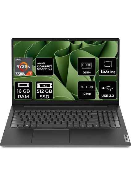 V15 G4 AMD Ryzen 7 7730U 16GB 512GB SSD Freedos 15.6" FHD Taşınabilir Bilgisayar