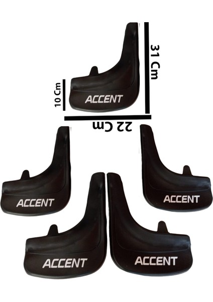 Hyundai Accent Yumurta Kasa Accent Yazılı 4'Lü Tozluk Çamurluk Paçalık fiyatları
