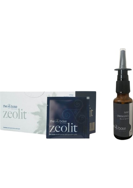 Zeolit 45 Saşe + Nano Çinko&gümüş Burun Spreyi 20 ml 2'li Avantaj Paketi