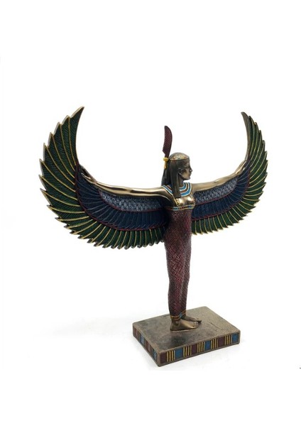 Antik Mısır Bereket ve Sağlık Tanrıçası Isis Heykel Biblo Dekor