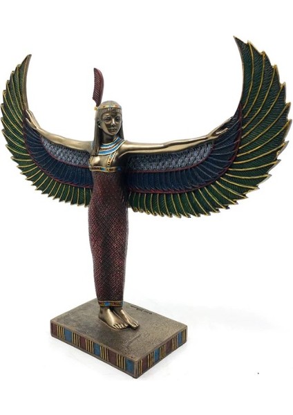 Antik Mısır Bereket ve Sağlık Tanrıçası Isis Heykel Biblo Dekor
